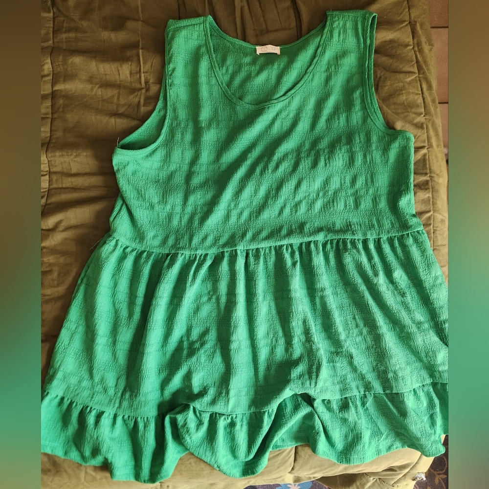 Chic Soul Vibrant Green Tank Top